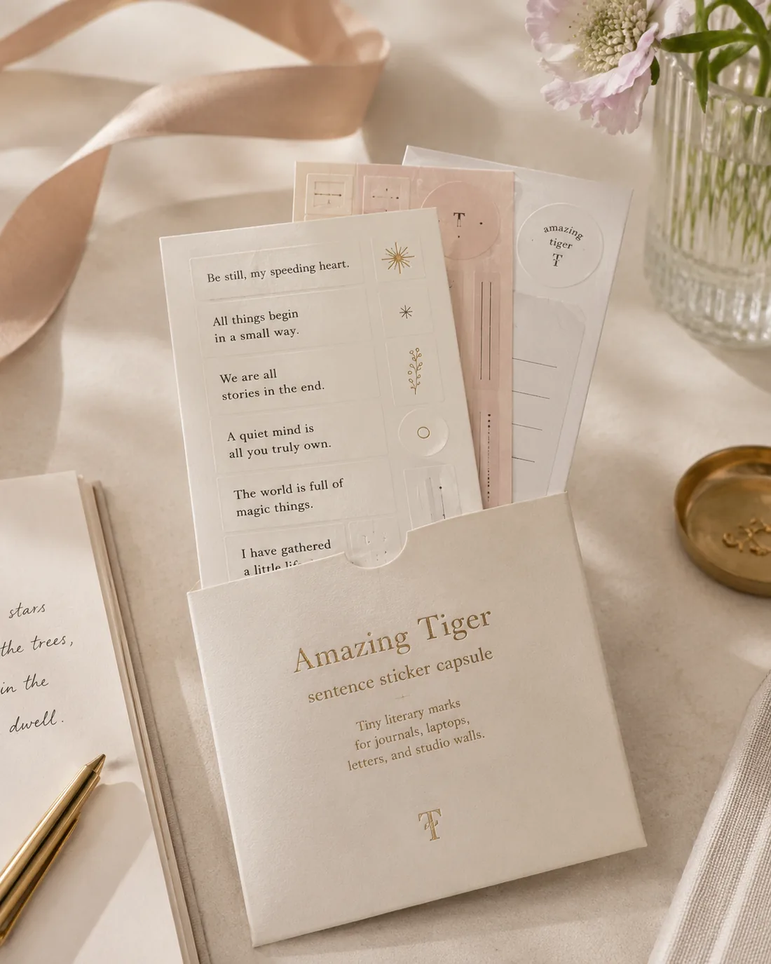 Amazing Tiger Sentence Sticker Capsule