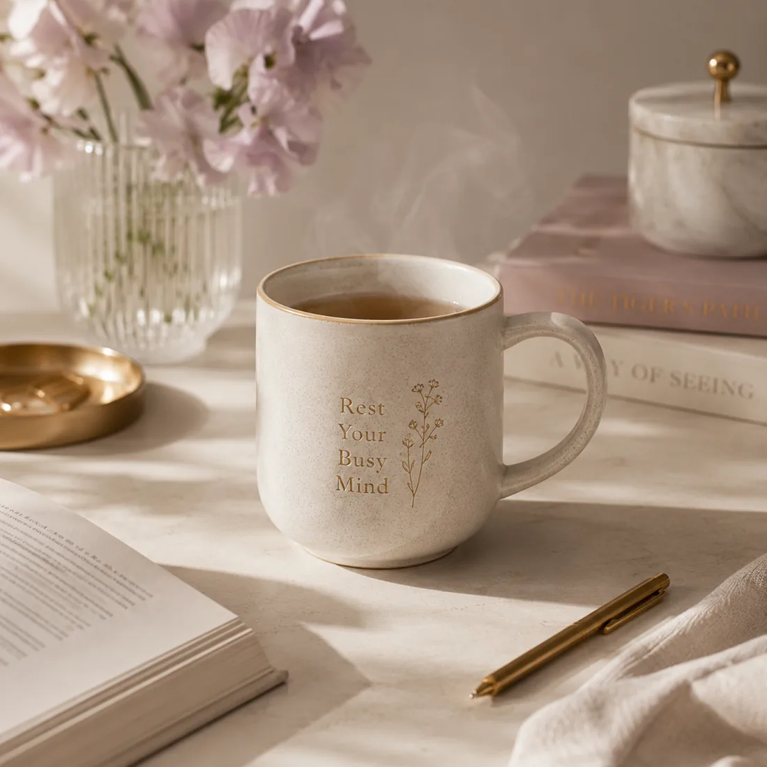 Rest Your Busy Mind Ceramic Mug
